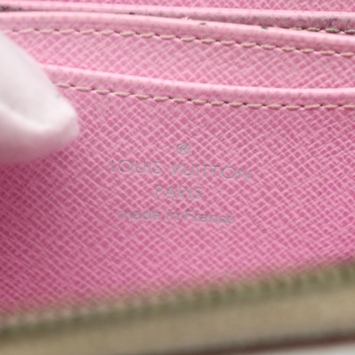 LOUIS VUITTON Monogram Multicolor Zippy Coin Purse White M93741 LV Auth 163014