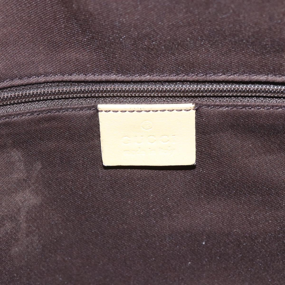 GUCCI GG Canvas Abbey Shoulder Bag Beige Gold 203257 Auth 163025