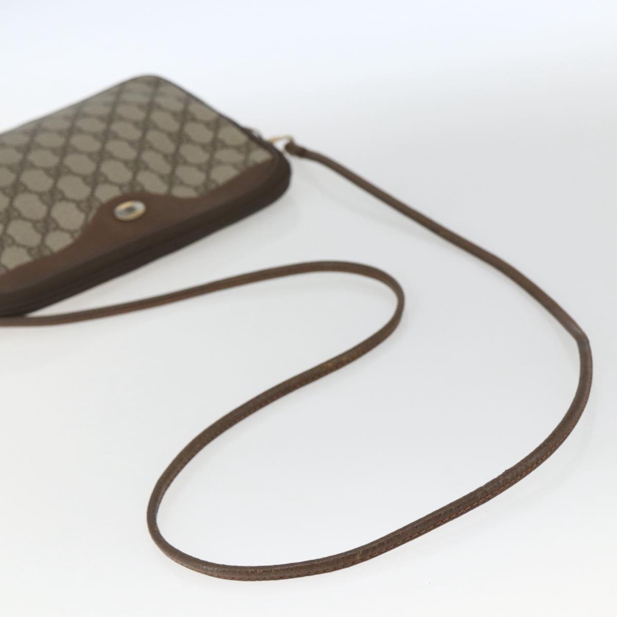 GUCCI GG Supreme Shoulder Bag PVC Beige Gold 89 02 068 Auth 163026