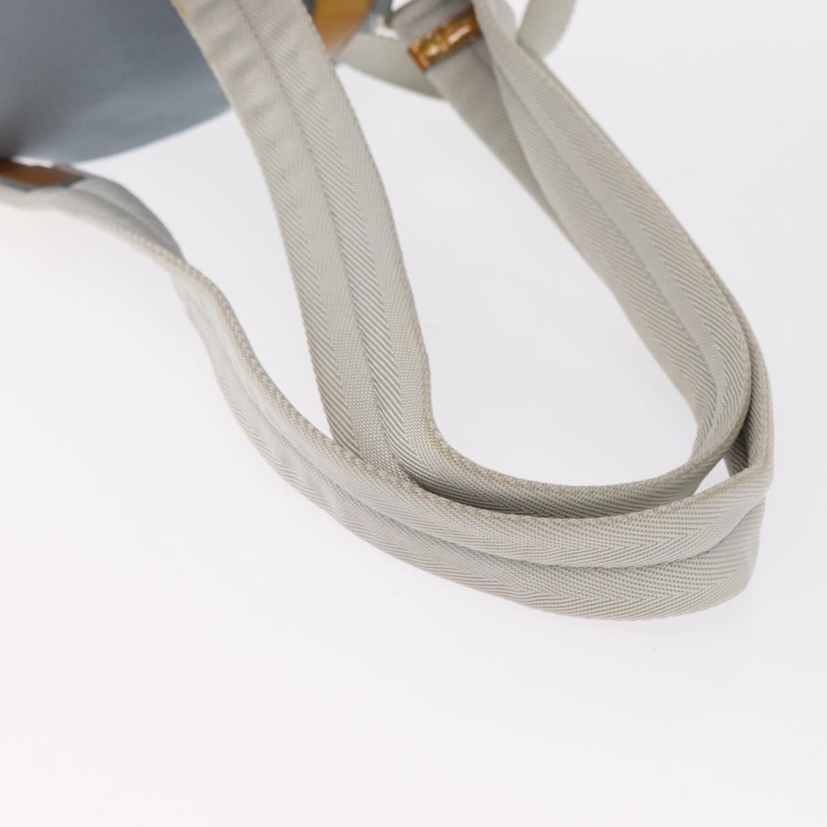 PRADA Backpack Nylon Light Blue Silver Auth 163044