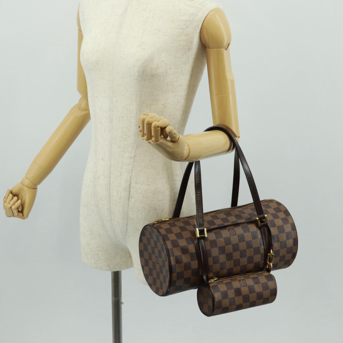 LOUIS VUITTON Damier Ebene Papillon 30 Hand Bag N51303 LV Auth 163047V