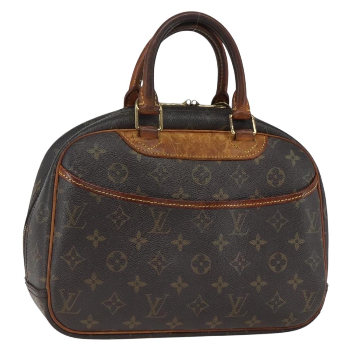 LOUIS VUITTON Monogram Trouville Hand Bag M42228 LV Auth 163069