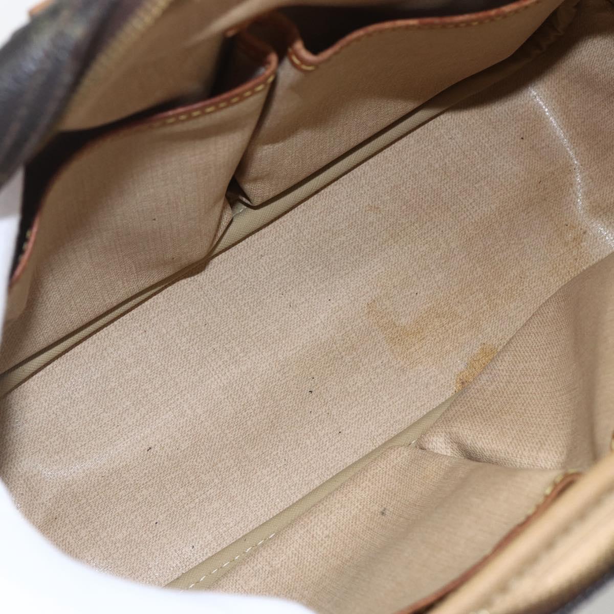 LOUIS VUITTON Monogram Trouville Hand Bag M42228 LV Auth 163069