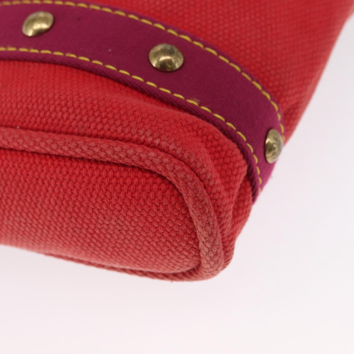 LOUIS VUITTON Antigua Cabas PM Tote Bag Canvas Rouge M40037 LV Auth 163083