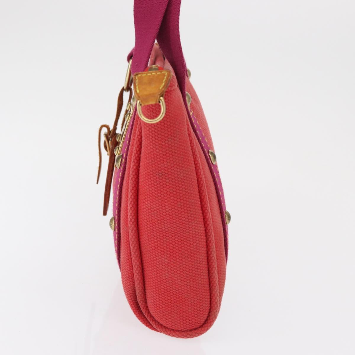 LOUIS VUITTON Antigua Cabas PM Tote Bag Canvas Rouge M40037 LV Auth 163083