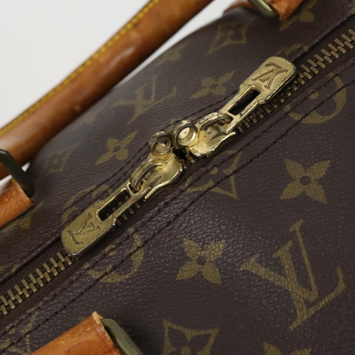 LOUIS VUITTON Monogram Keepall 55 Boston Bag M41424 LV Auth 163097