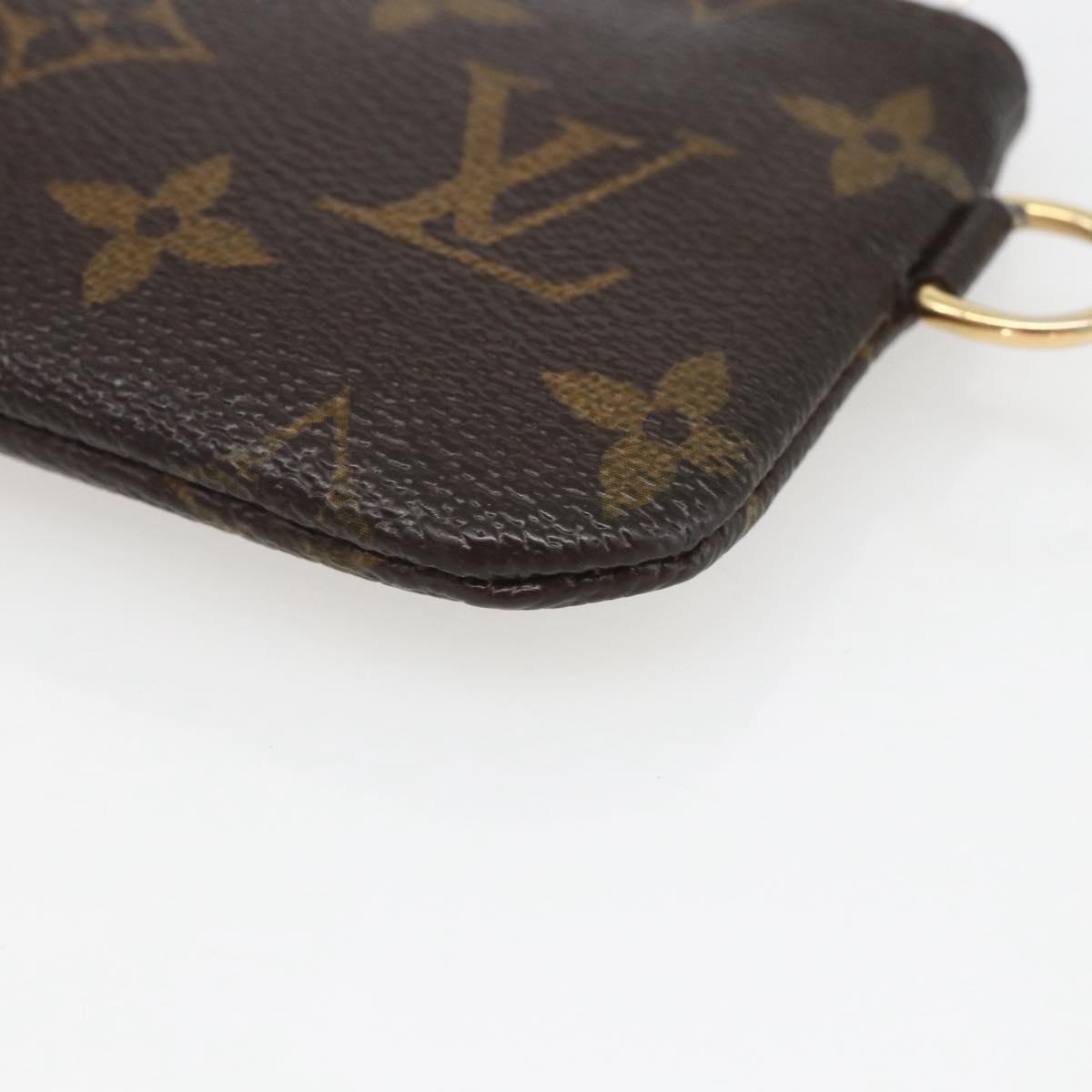 LOUIS VUITTON Monogram T & B Pochette Cle Compris M58025 LV Auth 163105