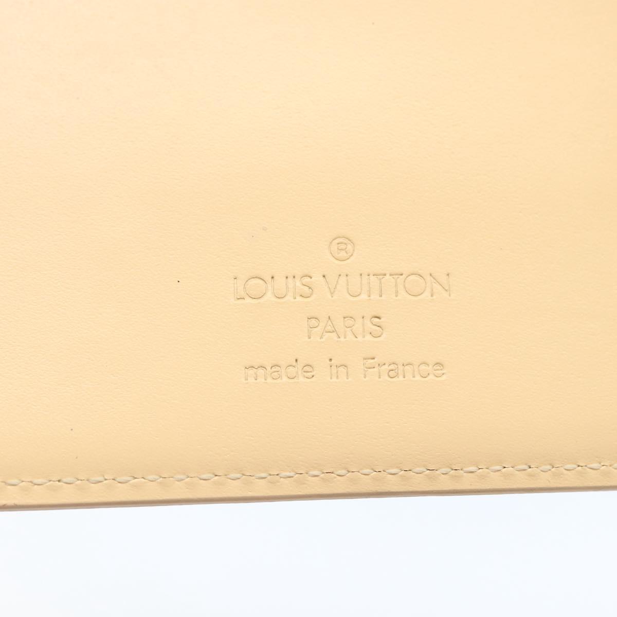 LOUIS VUITTON Epi Agenda MM Day Planner Cover Vanilla R2004A LV Auth 163109