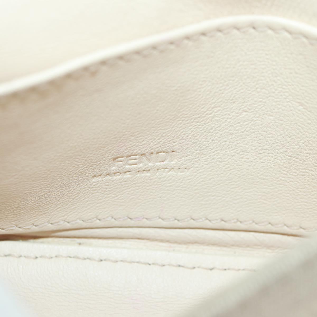 FENDI Zucca Canvas Micro Bucket Charm Multicolor Gold Auth 163112SAM