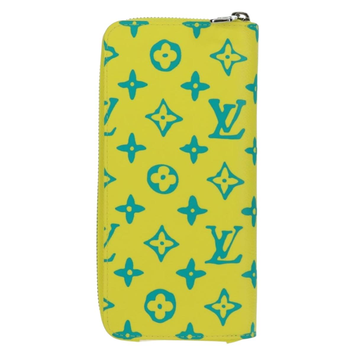 LOUIS VUITTON Playground Zippy Wallet Vertical Wallet Yellow M82005 Auth 163113SAM