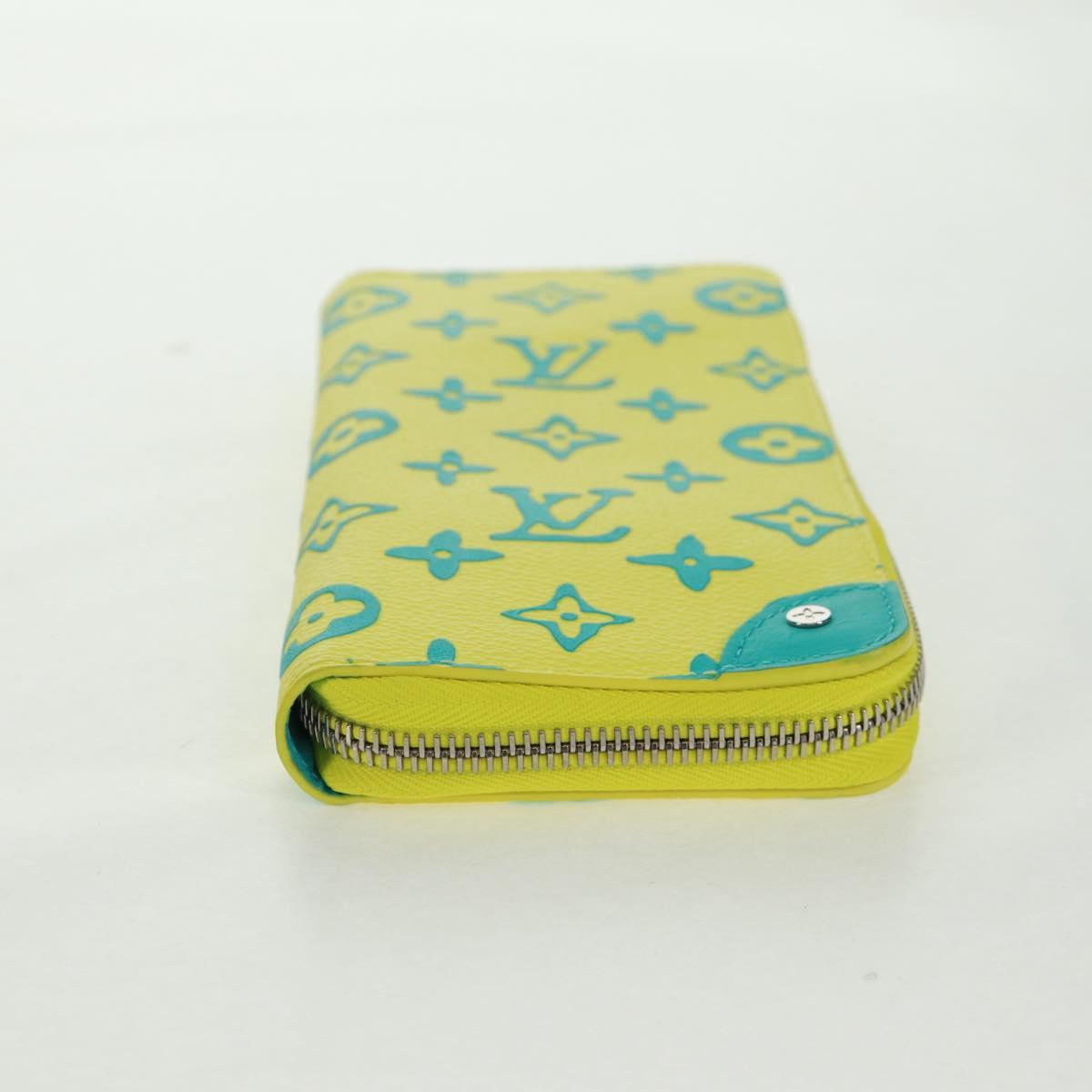 LOUIS VUITTON Playground Zippy Wallet Vertical Wallet Yellow M82005 Auth 163113SAM