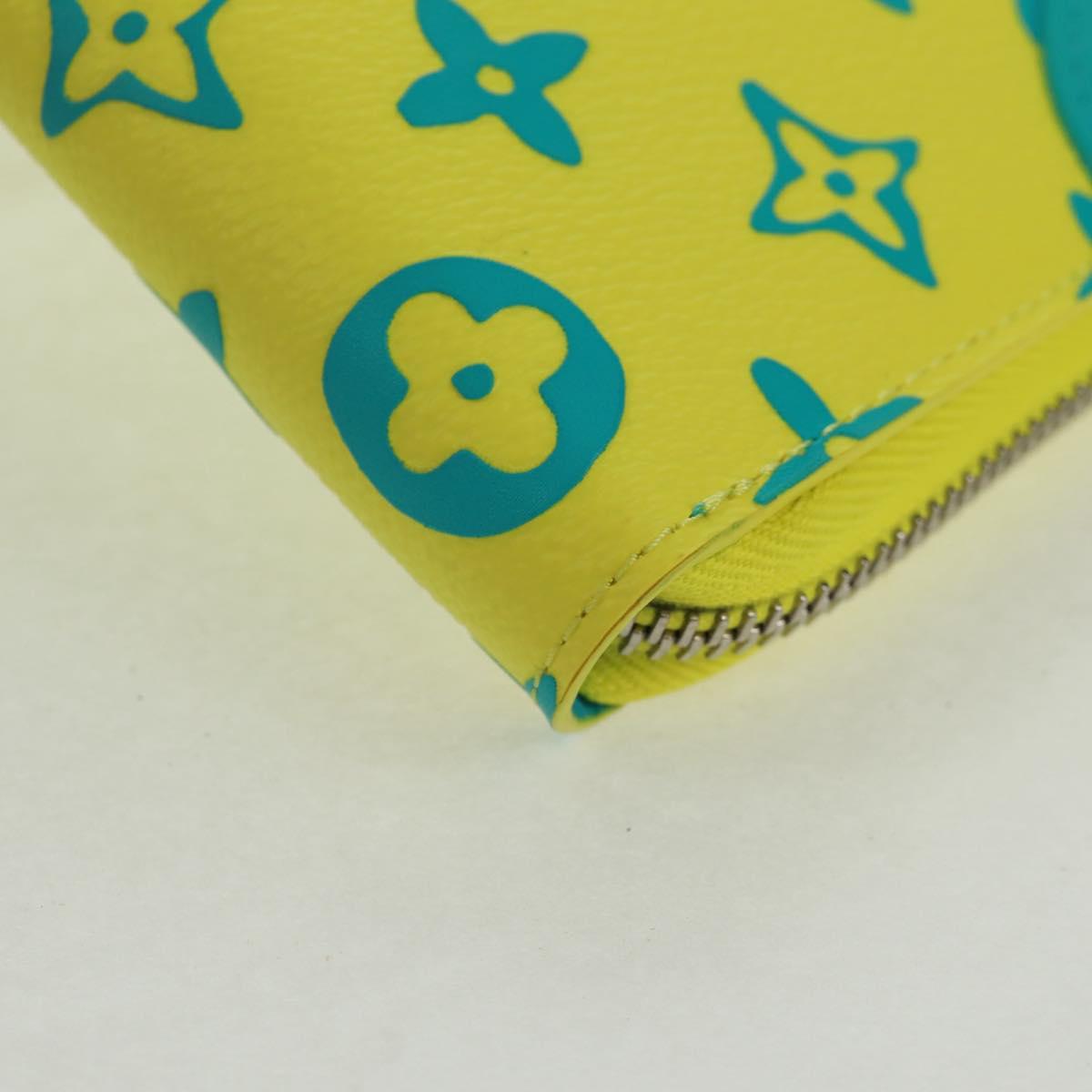 LOUIS VUITTON Playground Zippy Wallet Vertical Wallet Yellow M82005 Auth 163113SAM