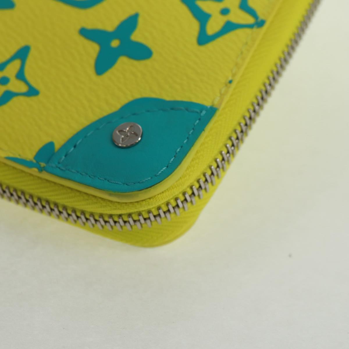 LOUIS VUITTON Playground Zippy Wallet Vertical Wallet Yellow M82005 Auth 163113SAM