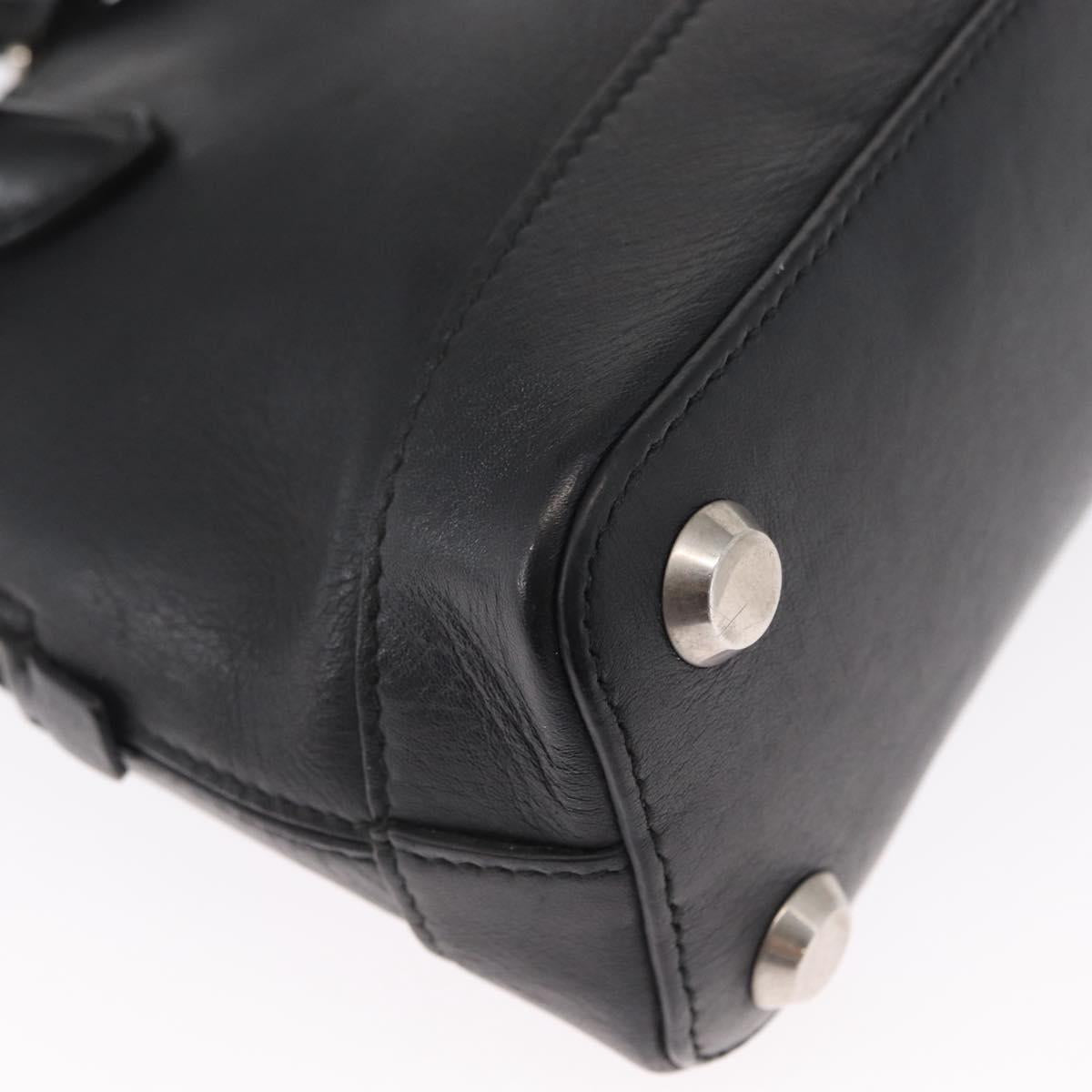 BALENCIAGA I LOVE TECHNO Villetop Handle XXS Bag Black 550646 Auth 163114V
