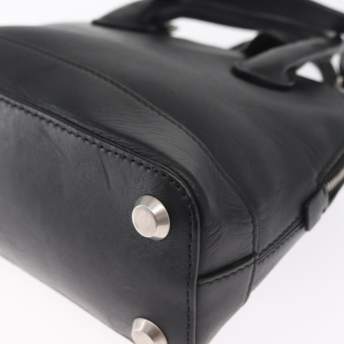 BALENCIAGA I LOVE TECHNO Villetop Handle XXS Bag Black 550646 Auth 163114V