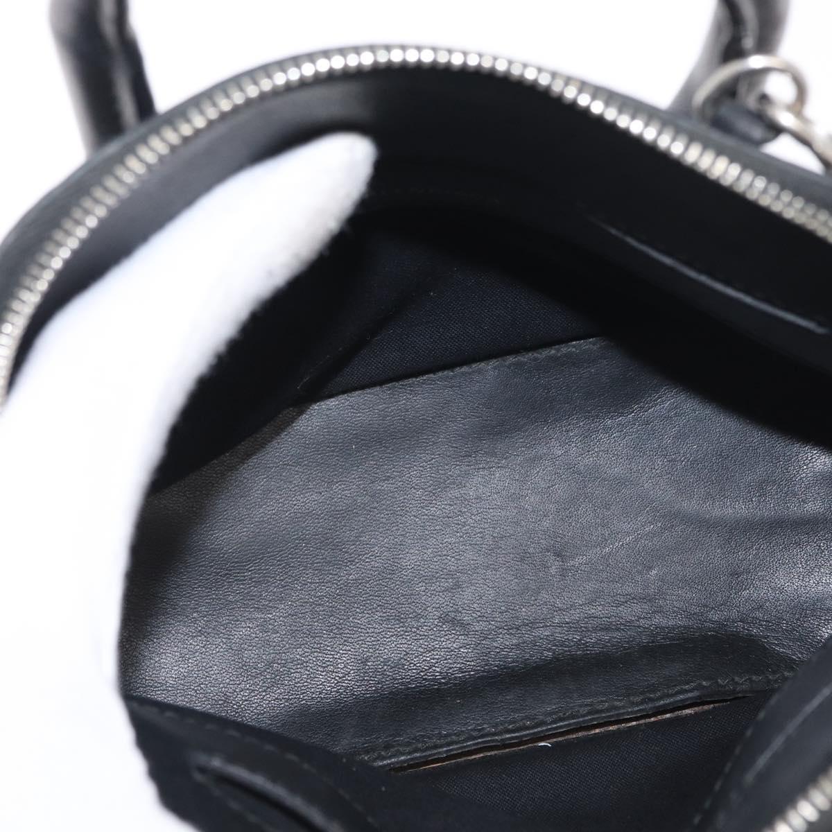BALENCIAGA I LOVE TECHNO Villetop Handle XXS Bag Black 550646 Auth 163114V