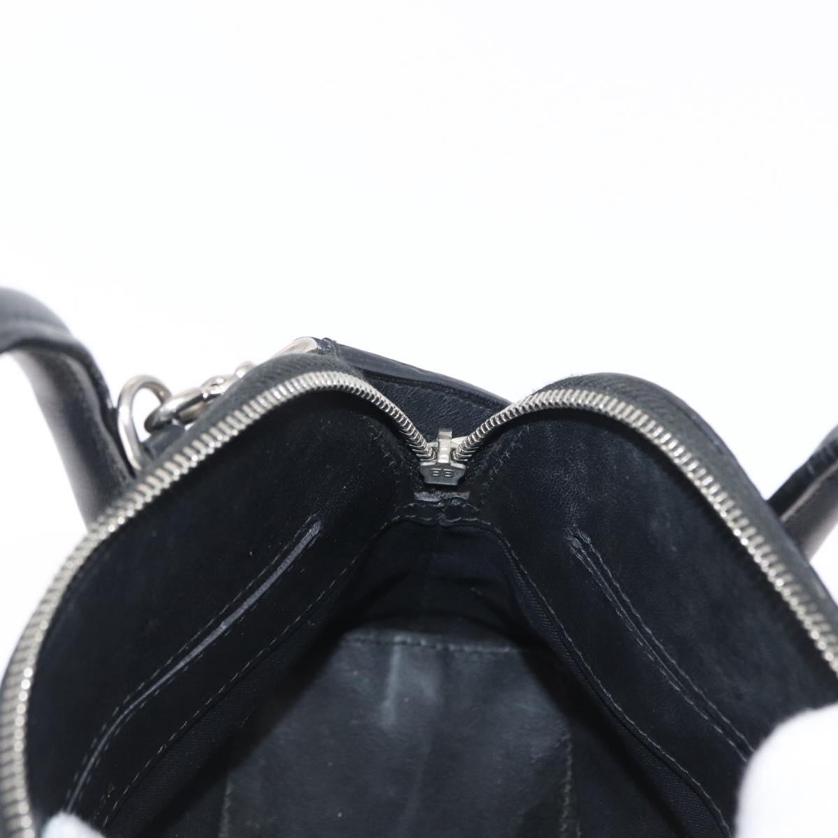 BALENCIAGA I LOVE TECHNO Villetop Handle XXS Bag Black 550646 Auth 163114V