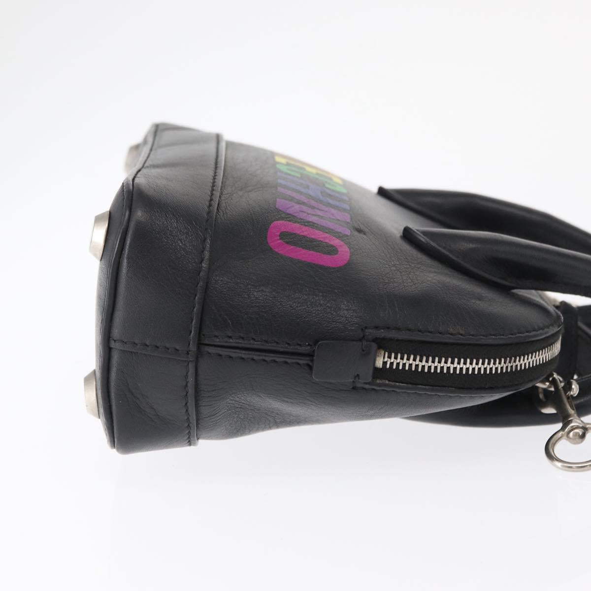 BALENCIAGA I LOVE TECHNO Villetop Handle XXS Bag Black 550646 Auth 163114V