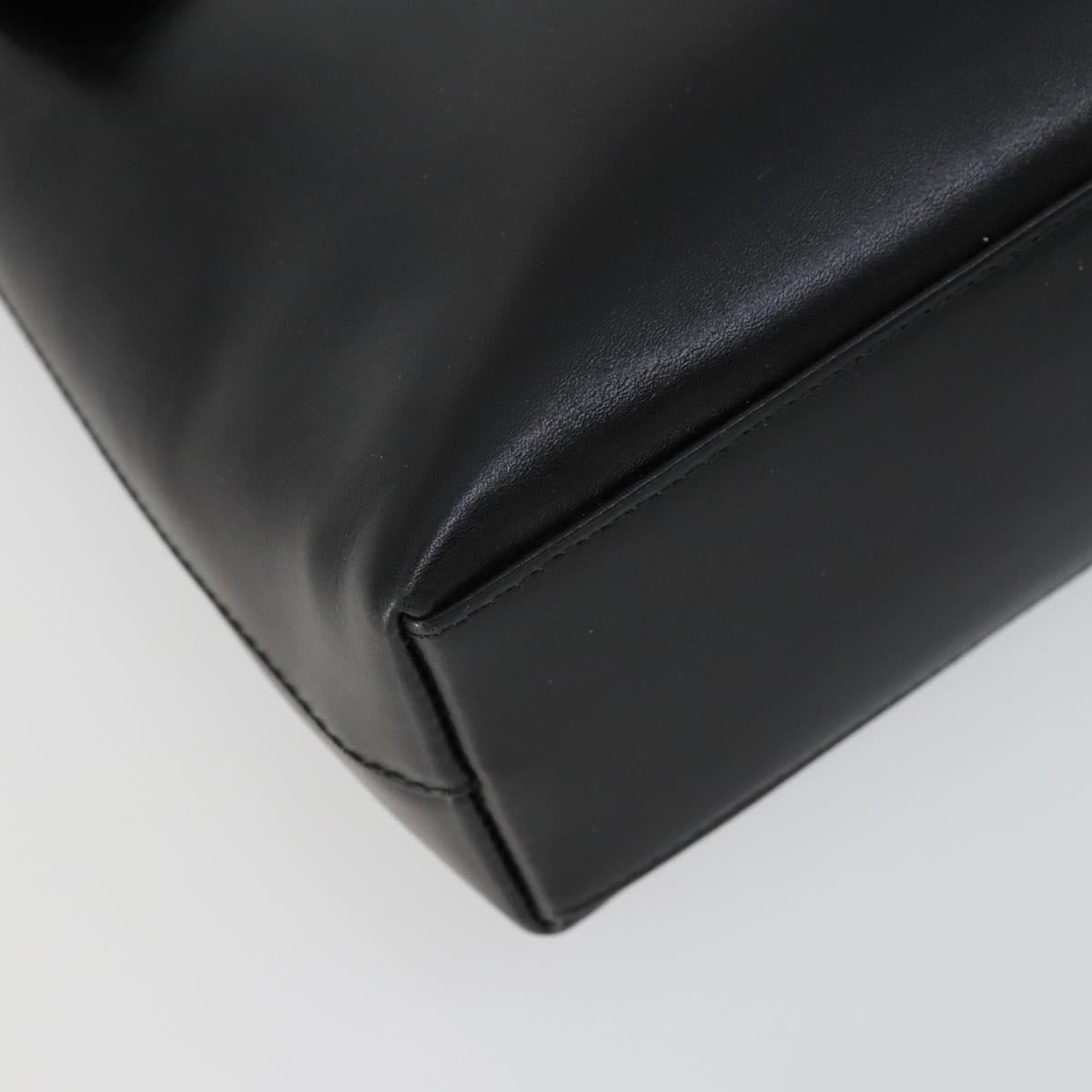 GUCCI Shoulder Bag Leather 2 Set Black Auth 163116