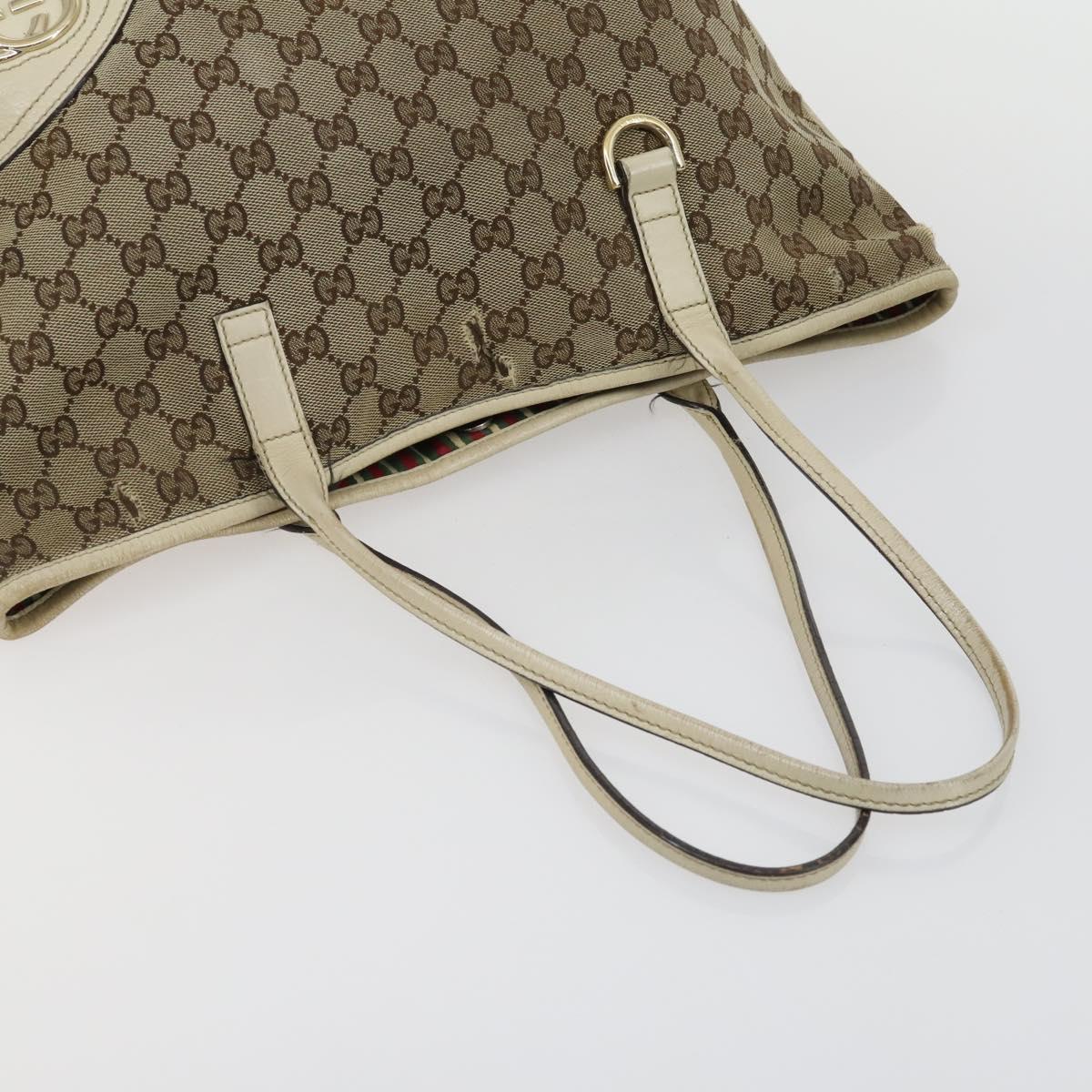 GUCCI GG Canvas GG Micro Supreme Bamboo Bag Leather PVC 4 Set Black Auth 163118