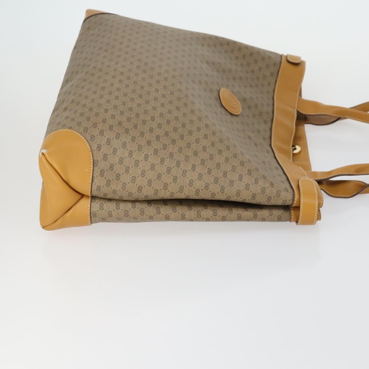 GUCCI GG Canvas GG Micro Supreme Bamboo Bag Leather PVC 4 Set Black Auth 163118