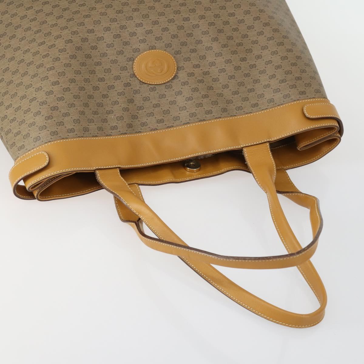 GUCCI GG Canvas GG Micro Supreme Bamboo Bag Leather PVC 4 Set Black Auth 163118