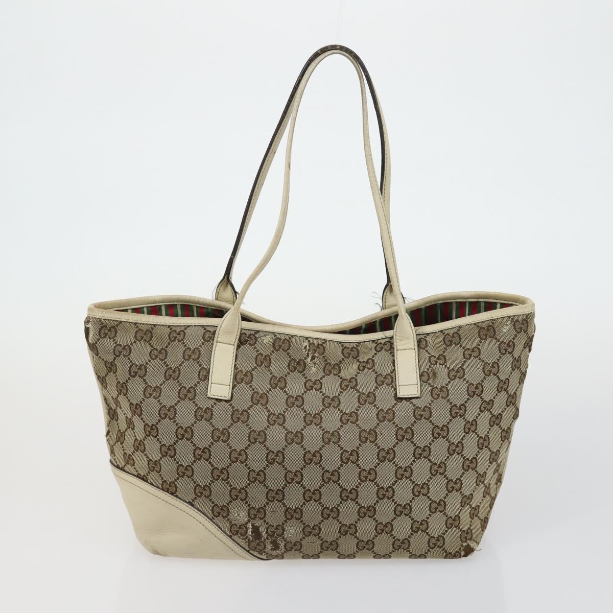 GUCCI GG Canvas GG Micro Supreme Bamboo Bag Leather PVC 4 Set Black Auth 163118