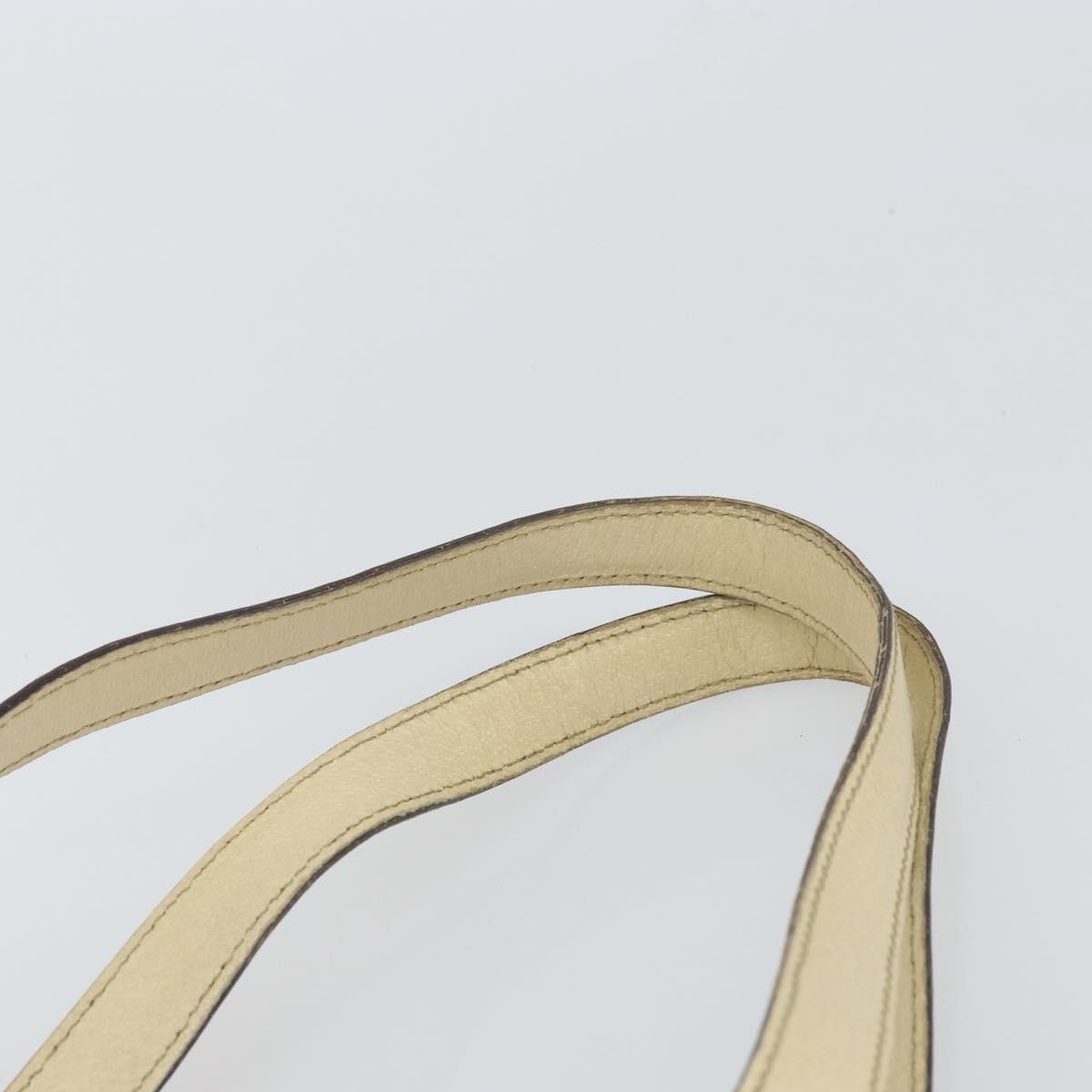 GUCCI GG Canvas Sherry Line Tote Bag Pink Gold 137896 Auth 163130