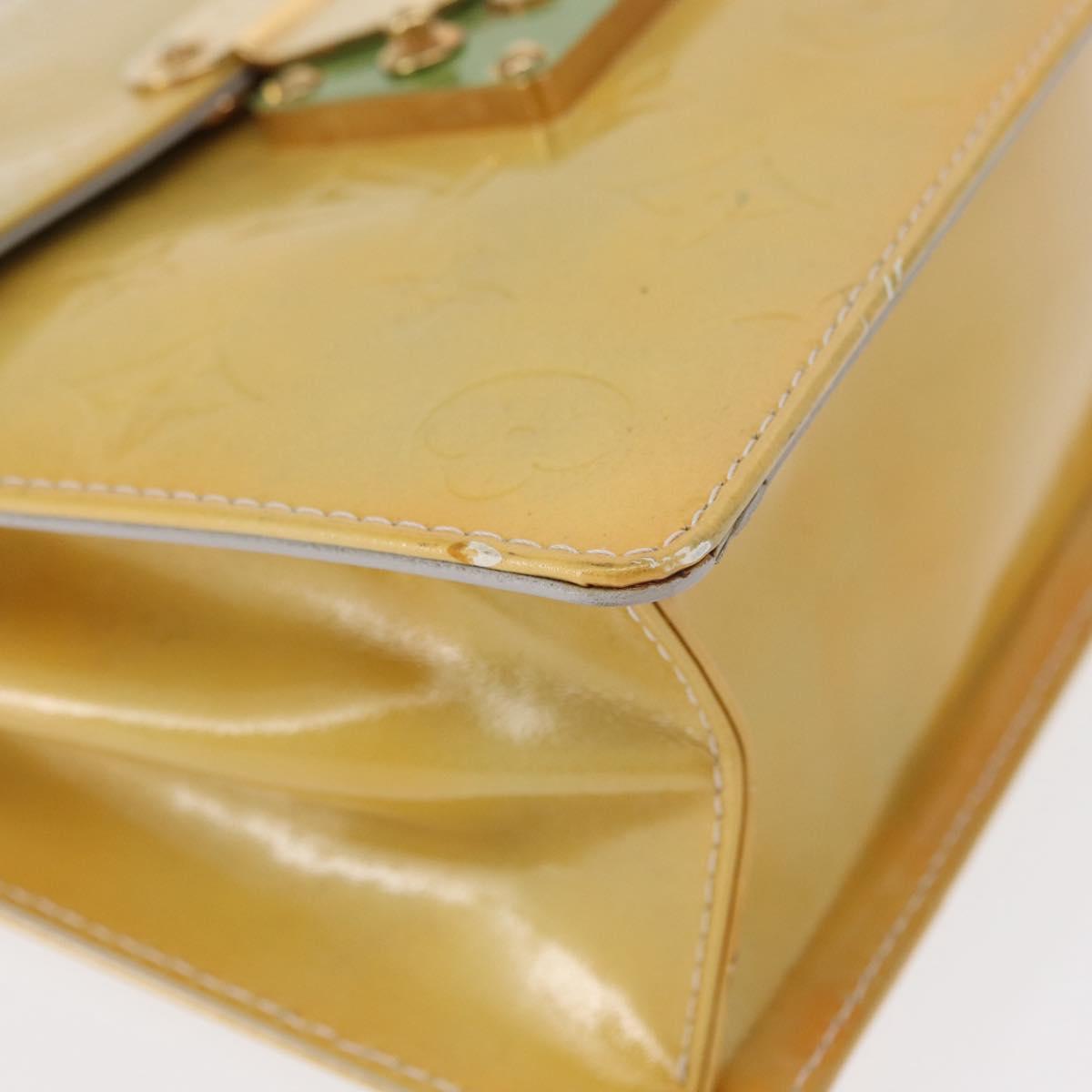 LOUIS VUITTON Monogram Vernis Spring Street Hand Bag Gris M91029 LV Auth 163132