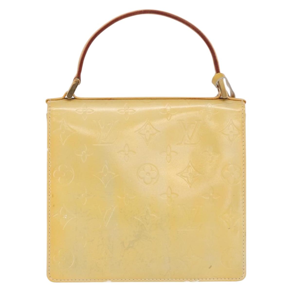 LOUIS VUITTON Monogram Vernis Spring Street Hand Bag Gris M91029 LV Auth 163132