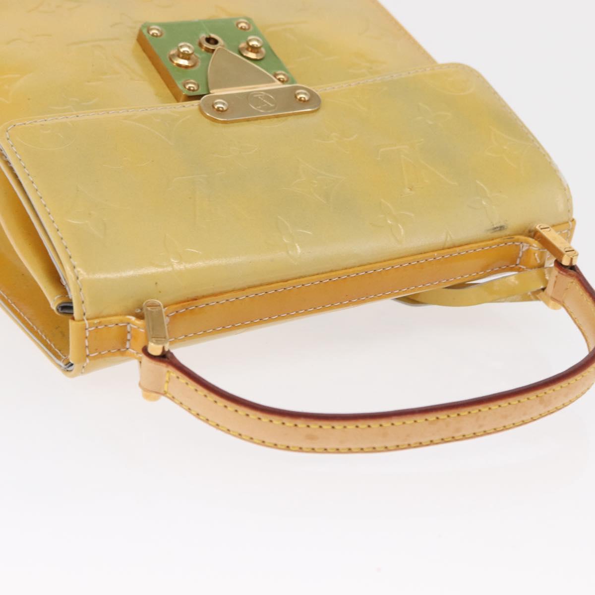 LOUIS VUITTON Monogram Vernis Spring Street Hand Bag Gris M91029 LV Auth 163132