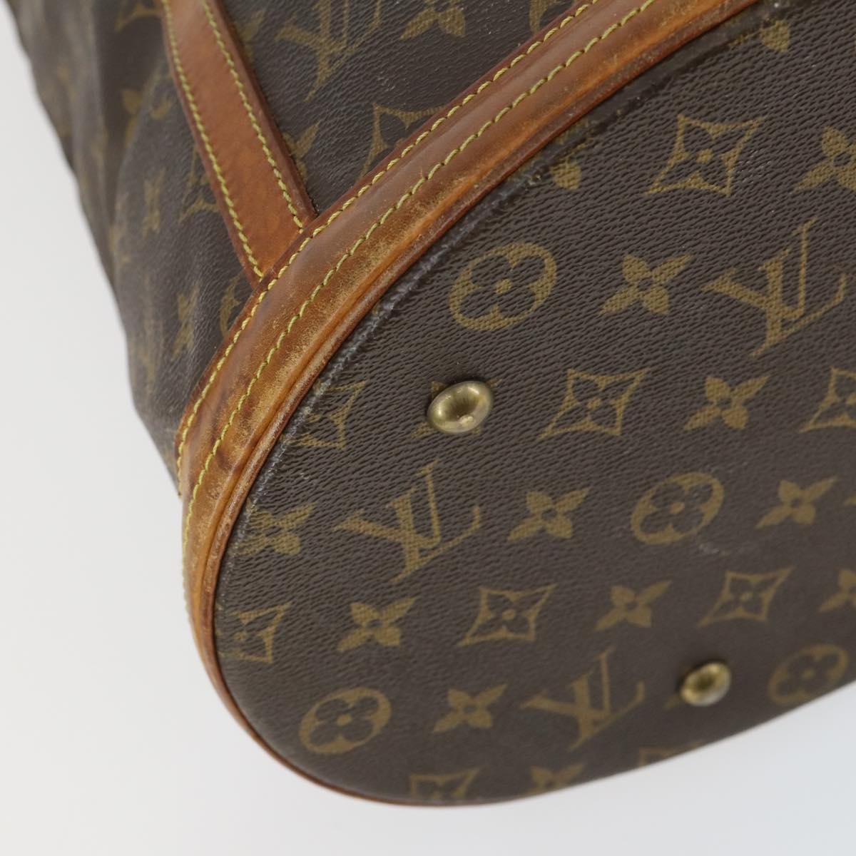 LOUIS VUITTON Monogram Bucket GM Shoulder Bag M42236 LV Auth 163140