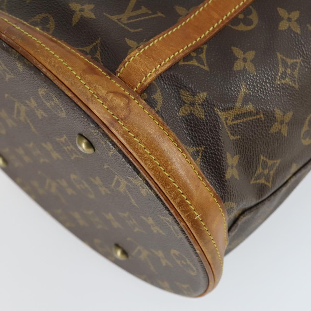 LOUIS VUITTON Monogram Bucket GM Shoulder Bag M42236 LV Auth 163140