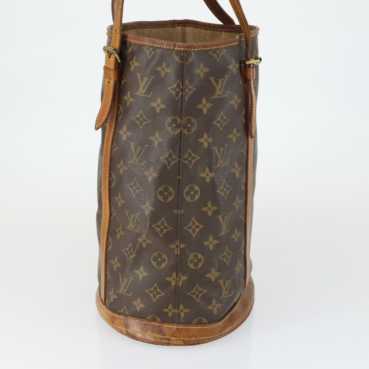 LOUIS VUITTON Monogram Bucket GM Shoulder Bag M42236 LV Auth 163140
