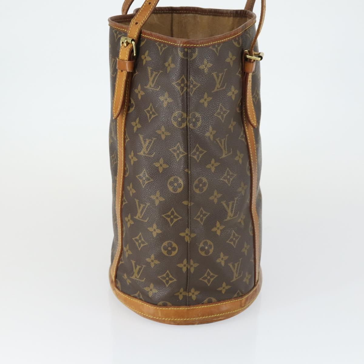 LOUIS VUITTON Monogram Bucket GM Shoulder Bag M42236 LV Auth 163140