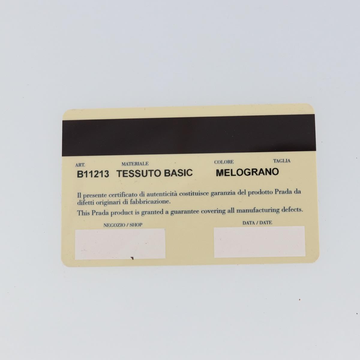 PRADA Tote Bag Nylon Orange Gold Auth 163141