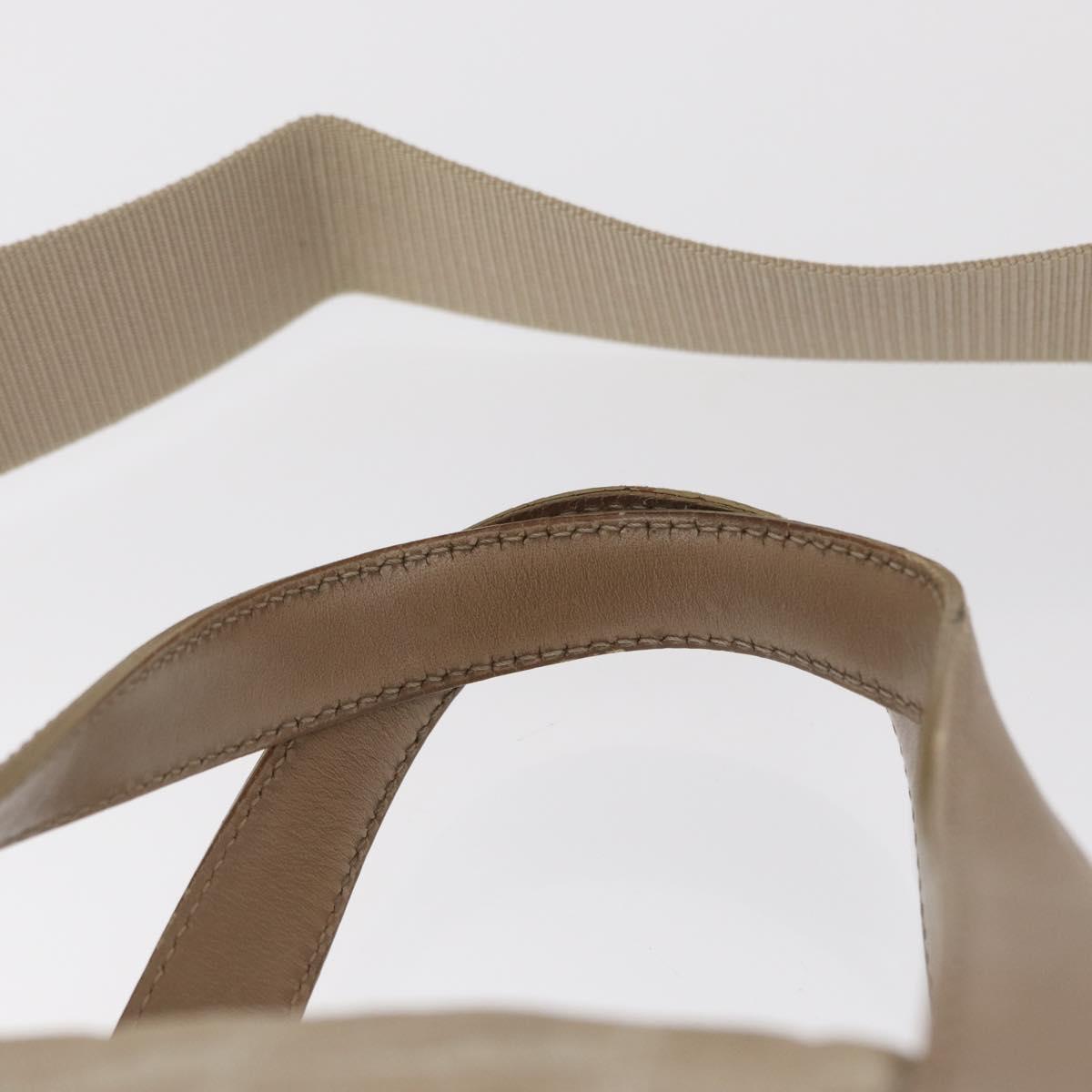 CHANEL New Travel line Hand Bag 2wat Beige CC Auth 163150