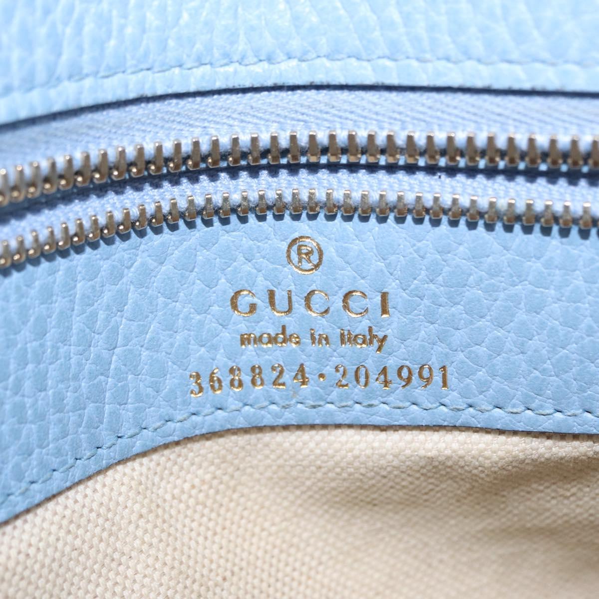 GUCCI Swing Hand Bag Canvas Beige Gold 368824 Auth 163172