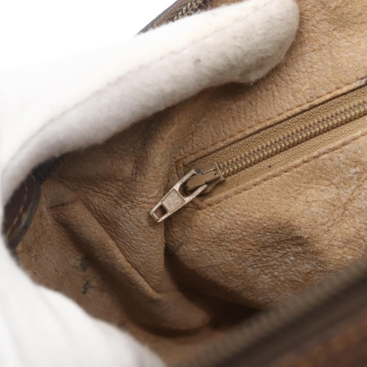 GUCCI GG Supreme Web Sherry Line Shoulder Bag PVC Beige 89 02 032 Auth 163179