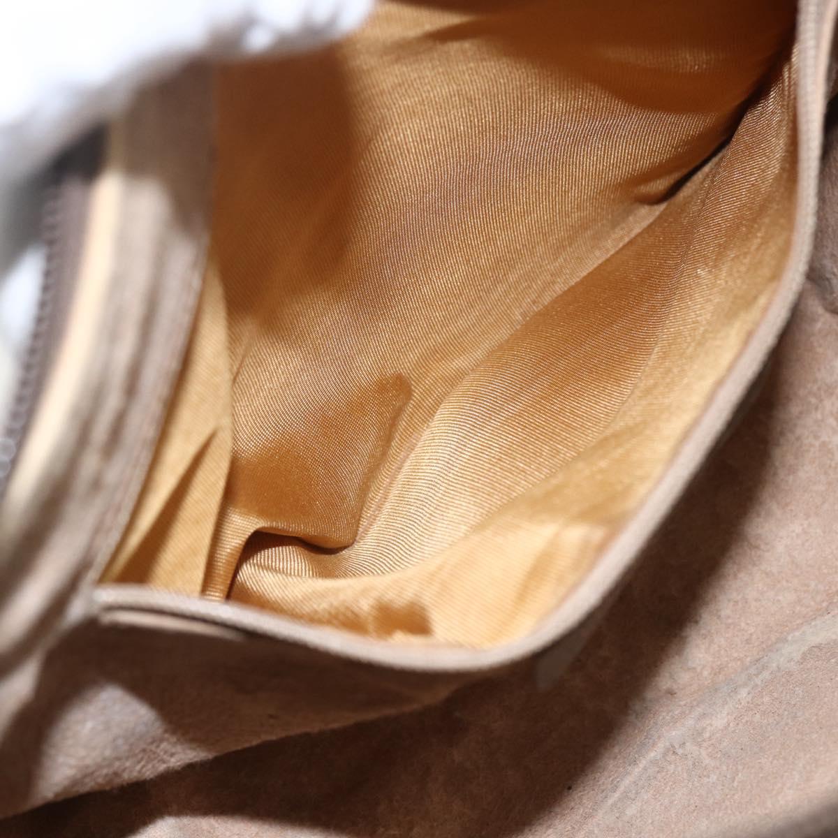 GUCCI GG Supreme Web Sherry Line Shoulder Bag PVC Beige 89 02 032 Auth 163179