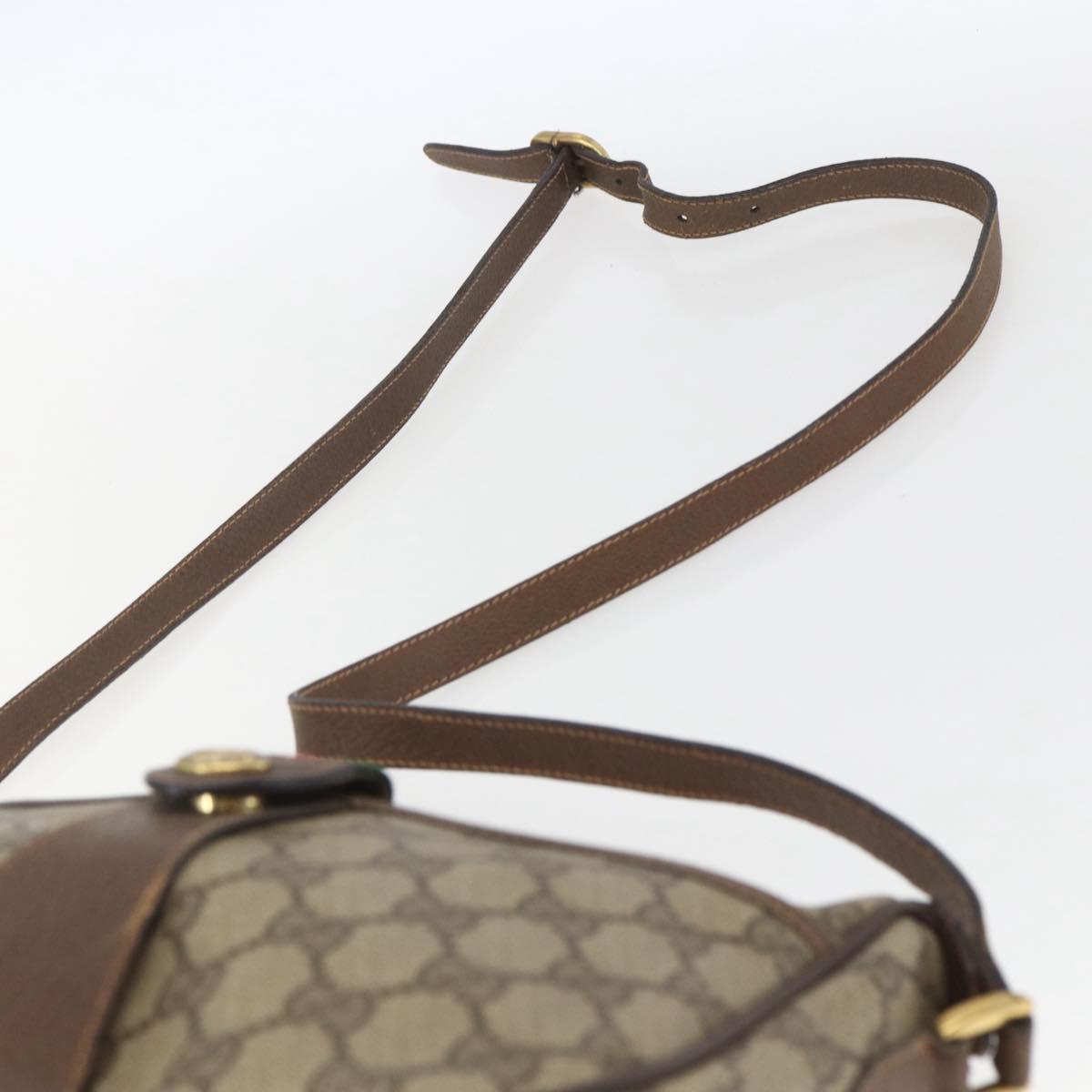 GUCCI GG Supreme Web Sherry Line Shoulder Bag PVC Beige 89 02 032 Auth 163179