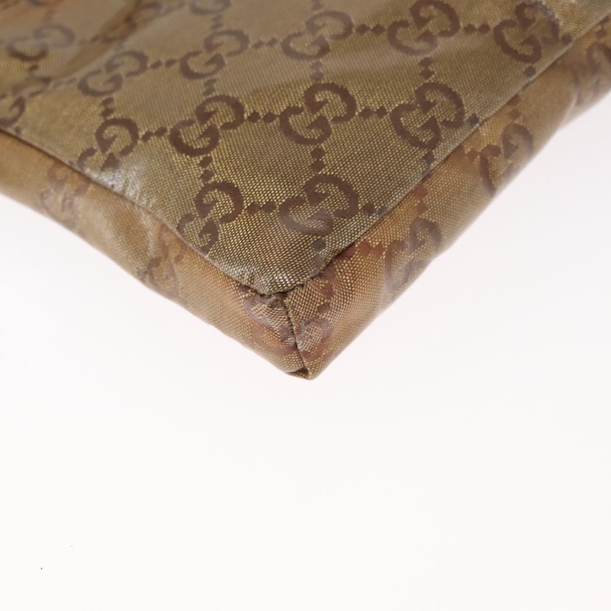 GUCCI GG Crystal Sherry Line Waist bag Gold Beige 28566 Auth 163181