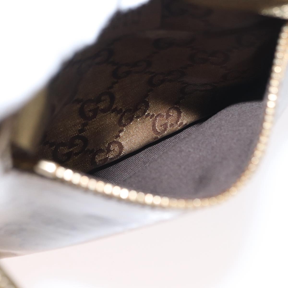 GUCCI GG Crystal Sherry Line Waist bag Gold Beige 28566 Auth 163181