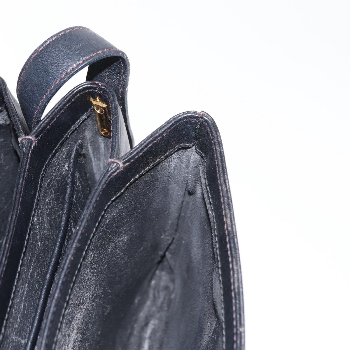 GUCCI Micro GG Supreme Shoulder Bag PVC Black Gold 001 406 1780 Auth 163182