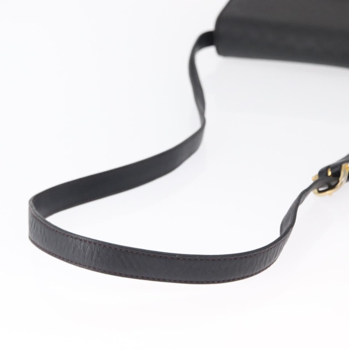 GUCCI Micro GG Supreme Shoulder Bag PVC Black Gold 001 406 1780 Auth 163182