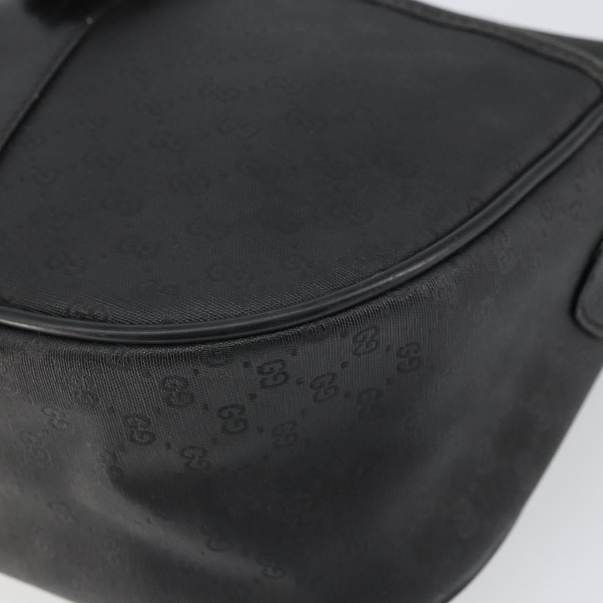 GUCCI Micro GG Supreme Web Sherry Line Bag PVC Black 001 754 6177 Auth 163185