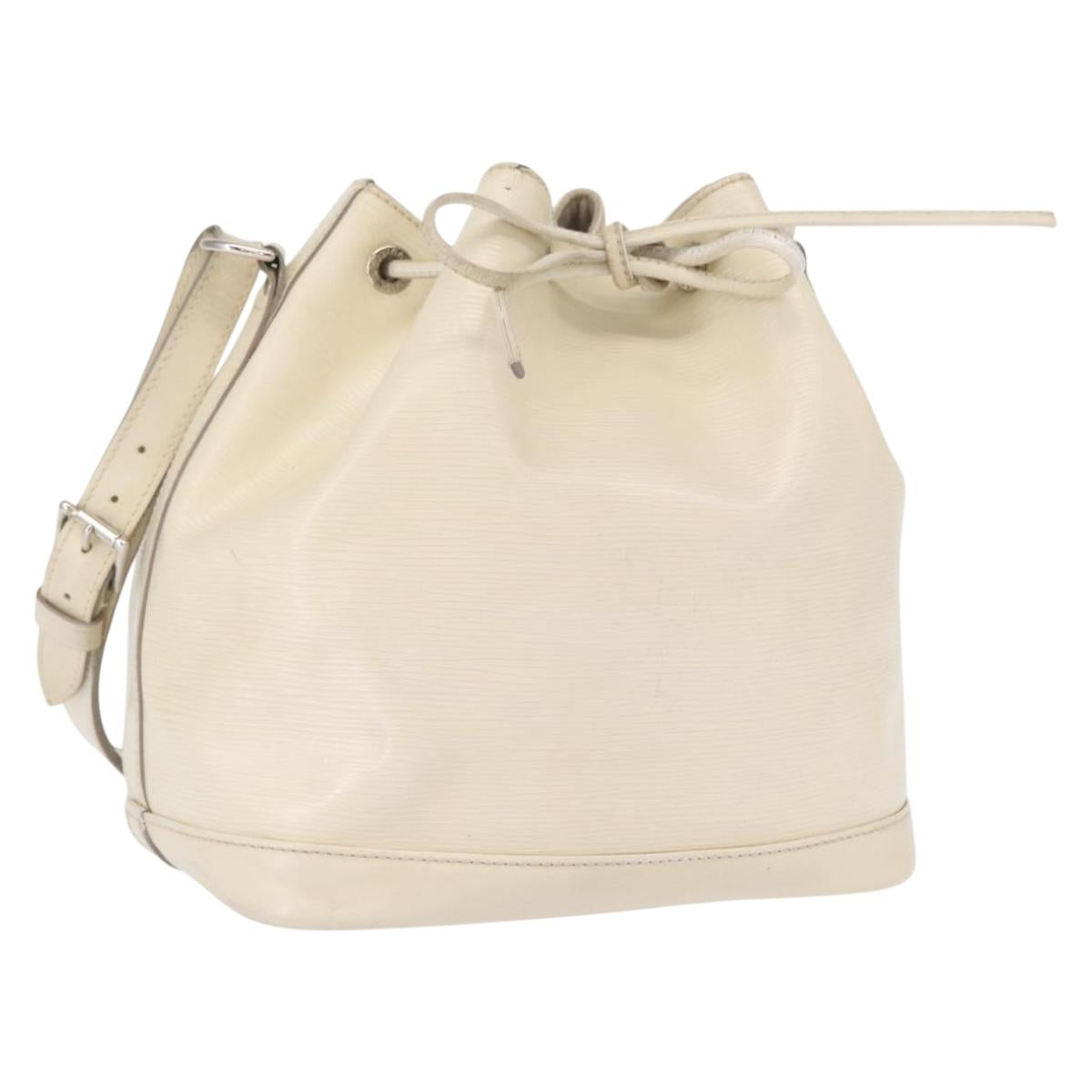 LOUIS VUITTON Epi Petit Noe Shoulder Bag White Yvoire M4084J LV Auth 163189