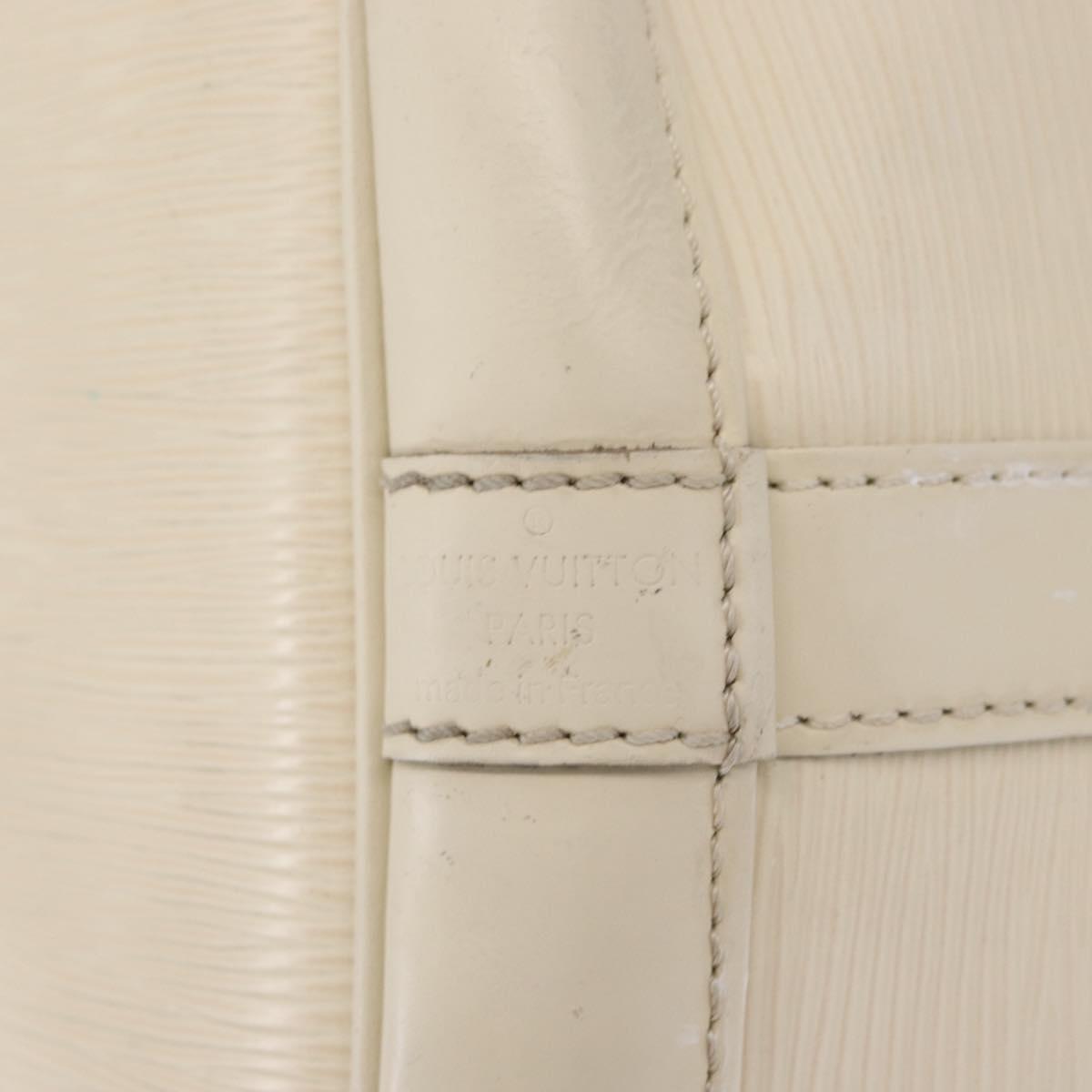 LOUIS VUITTON Epi Petit Noe Shoulder Bag White Yvoire M4084J LV Auth 163189
