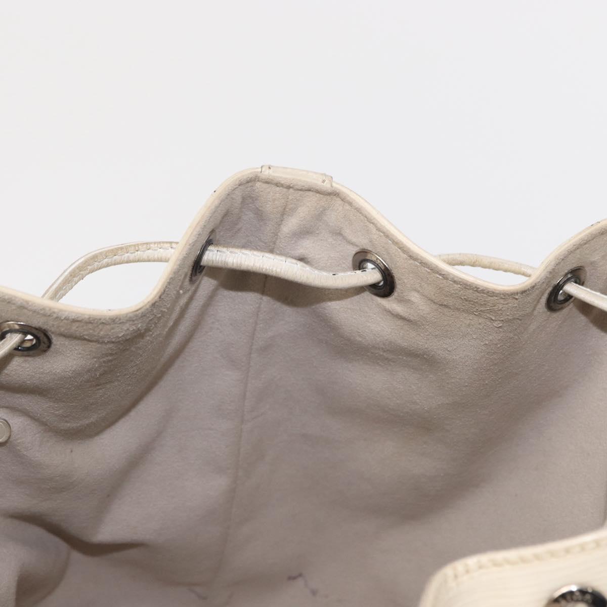 LOUIS VUITTON Epi Petit Noe Shoulder Bag White Yvoire M4084J LV Auth 163189
