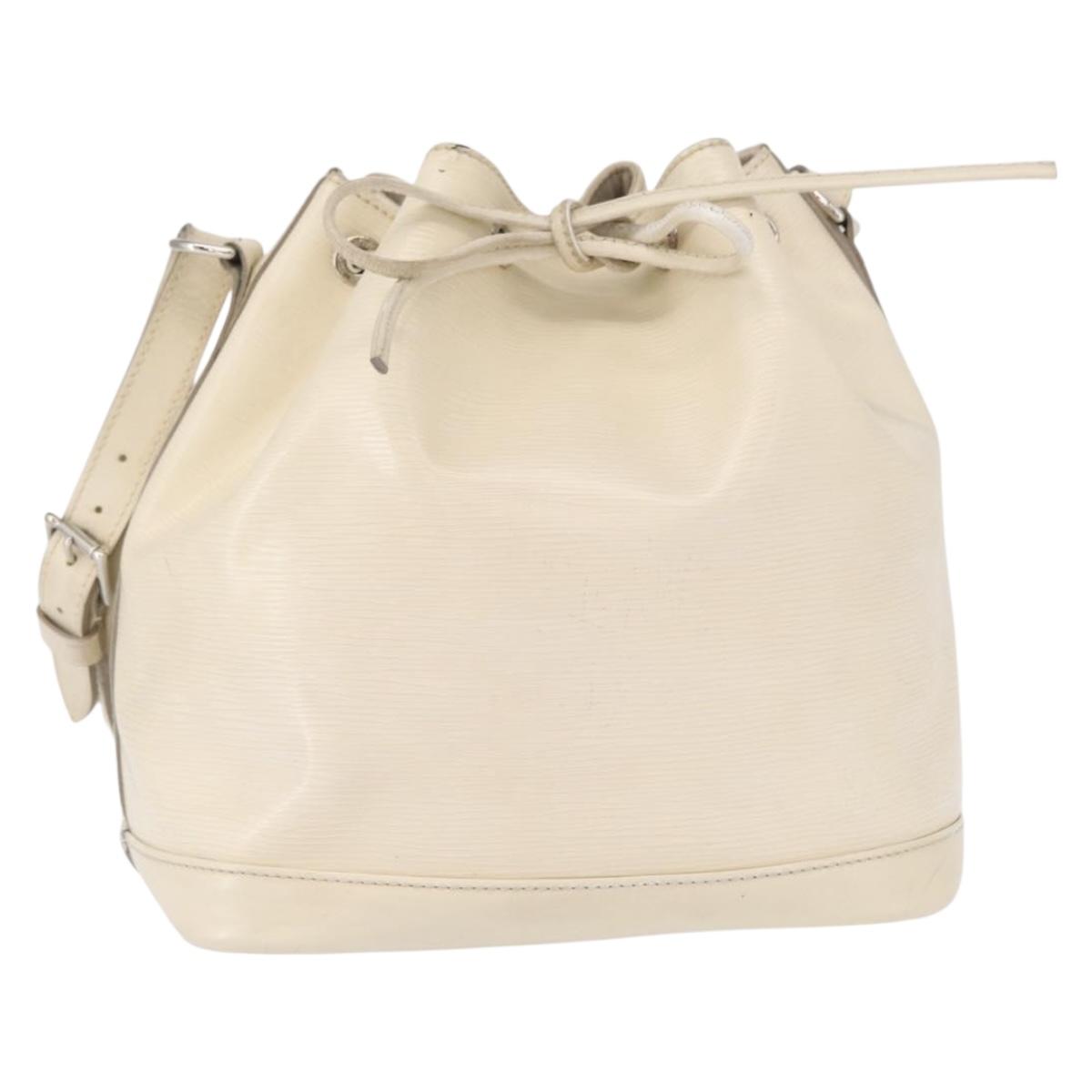 LOUIS VUITTON Epi Petit Noe Shoulder Bag White Yvoire M4084J LV Auth 163189